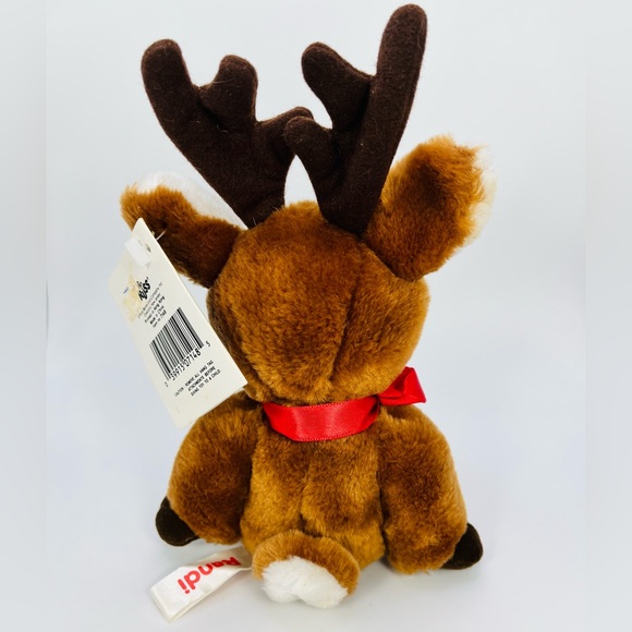 Russ Berrie Luv Pets Randi Reindeer Plush W/Tags 1990s VTG Stuffed Animal Toy 7” - Picture 3 of 10